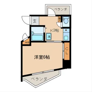 九州鴻池ビル【9階】の間取り