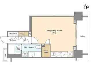 ASPRIME八丁堀【12階】の間取り
