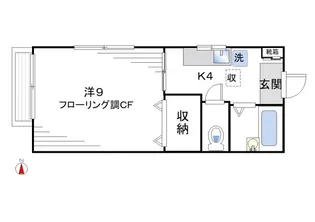 オークス【1階】の間取り