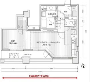 ドゥーエ銀座イーストI【10階】の間取り