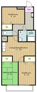 コーポ宇津木第3【2階】の間取り
