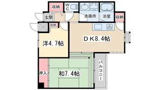 モンテ・エスパーニャ【4階】の間取り