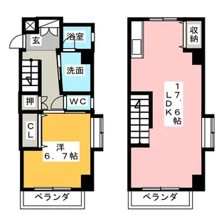 FELIZ GATO【7階】の間取り