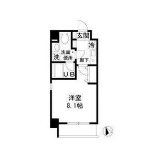 自由が丘カントリー倶楽部【3階】の間取り