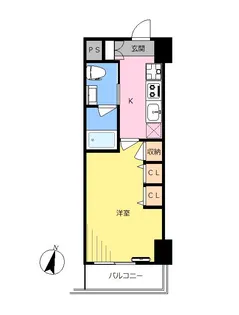 コフレ板橋本町【4階】の間取り