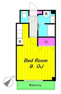 YTRwind(ワイティーアール)【3階】の間取り