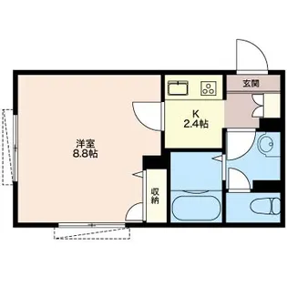 ラティオ等々力【1階】の間取り