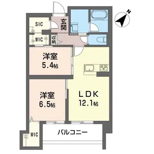 ザ・ワン【2階】の間取り