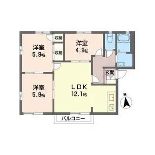 プランシェバラキ A【2階】の間取り