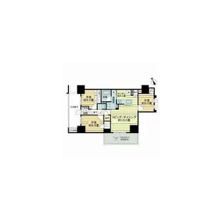 レーベン葵常磐町 CAPITAL TOWER【2階】の間取り