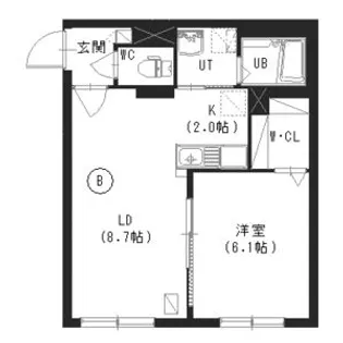 ヴレネージュ南郷【4階】の間取り
