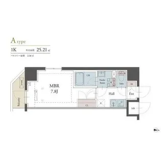 ラグゼナ平塚【4階】の間取り