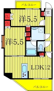 ルーブル赤羽西【3階】の間取り