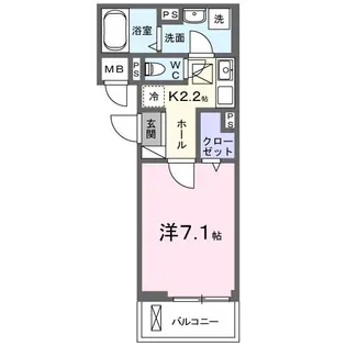 ブルーノ【1階】の間取り