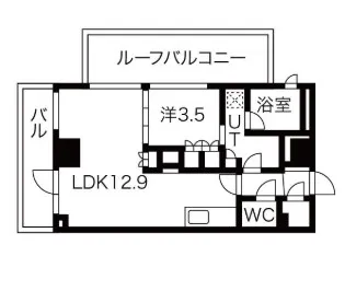 シーズンフラッツ高田馬場リバーサイドサウス【6階】の間取り