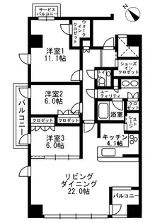アーバンパーク代官山II【5階】の間取り