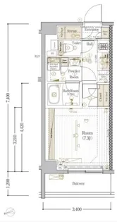 ブライズ西大井DUE【4階】の間取り