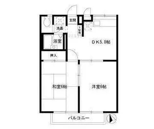 エステートエスケー1【2階】の間取り