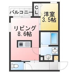 【新築】S-SQUARE【3階】の間取り