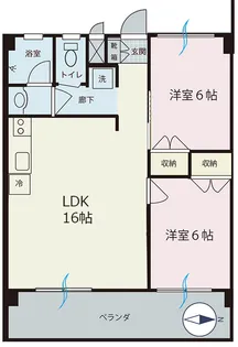 エルミタージュ【4階】の間取り
