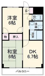 サンロードワラビ【2階】の間取り