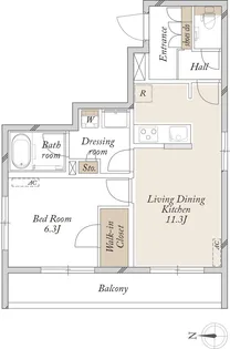 ベルデ西落合【3階】の間取り