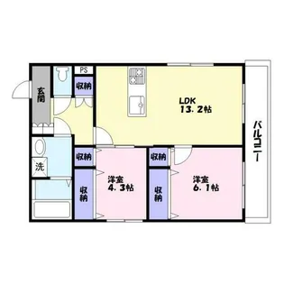 ミライテラス【2階】の間取り