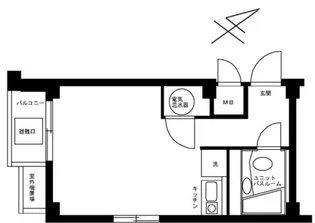 牛込パークハイツ【2階】の間取り