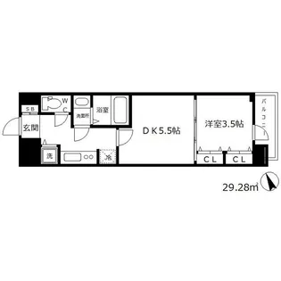 ラヴ神戸三宮【9階】の間取り