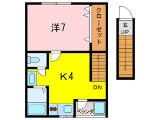 FRIEND NIGAWA EAST II【2階】の間取り