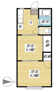 CORPO NEW ASAHI【1階】の間取り