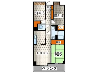 シャトル久里浜【3階】の間取り