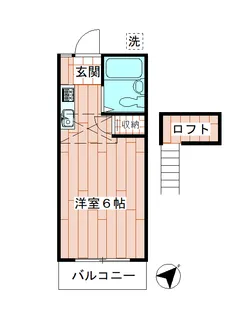 ドミールふなやま【2階】の間取り