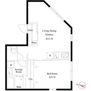アラート銀座イースト【2階】の間取り