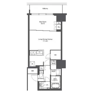 東京ポートシティ竹芝レジデンスタワー【15階】の間取り