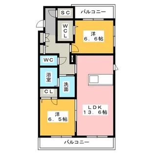 プレシジョン 宮竹【2階】の間取り