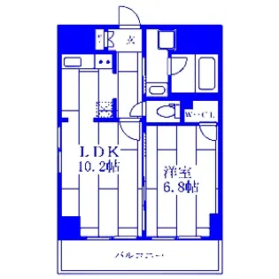 プラージュ県立大学【3階】の間取り
