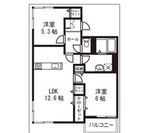 ル・トゥールモンド【3階】の間取り