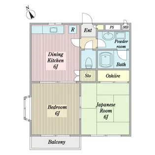 ハイランドI番館【2階】の間取り