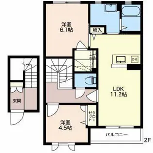 ソサイティー上袋【2階】の間取り
