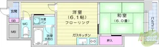 ライオンズマンション北仙台【3階】の間取り