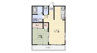 リバーサイドハイツ荘園【4階】の間取り