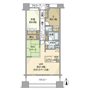 BERISTA衣笠駅前壱番館【10階】の間取り