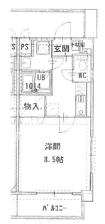 メゾンソレアード 302号【3階】の間取り