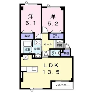 シュティールB【1階】の間取り
