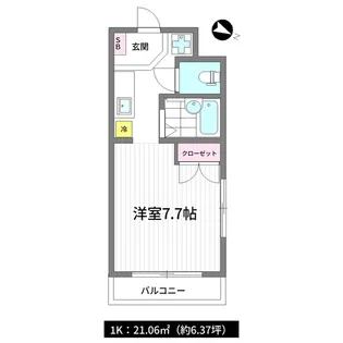 namsa東中野【2階】の間取り