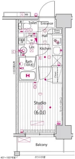 ガーラ・ステーション東神奈川【10階】の間取り