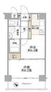 ハイシティ目黒弐番館【7階】の間取り