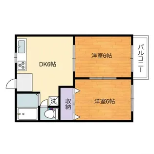 若杉ハイツ【2階】の間取り