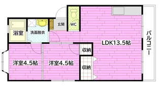 第一八木コーポ【3階】の間取り